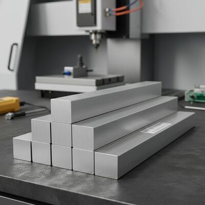 6063 Đường vuông nhôm chính xác cho CNC Machining Độ dung nạp ổn định Hiệu suất mượt mà