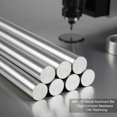 6061 T6 Gia công CNC Thanh tròn nhôm có đường kính lớn với khả năng chống ăn mòn cao