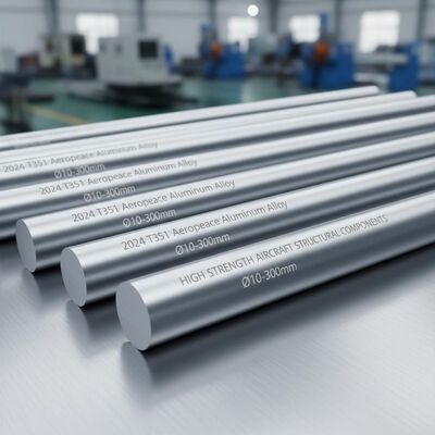 Thanh tròn hợp kim nhôm hàng không vũ trụ 2024 T351 Độ bền cao với dung sai đường kính chính xác và khả năng chống mỏi tuyệt vời cho các bộ phận kết cấu máy bay