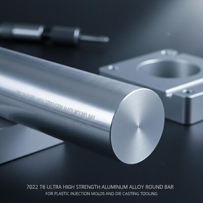 7022 T6 Ultra High Strength Aluminum Alloy Round Bar cho khuôn phun nhựa và công cụ đúc đúc
