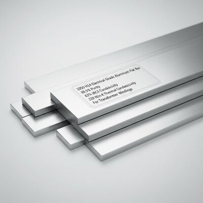 1050 H14 Lớp hợp kim nhôm phẳng loại điện với độ tinh khiết 99,5% và độ dẫn IACS 62% cho cuộn dây biến áp
