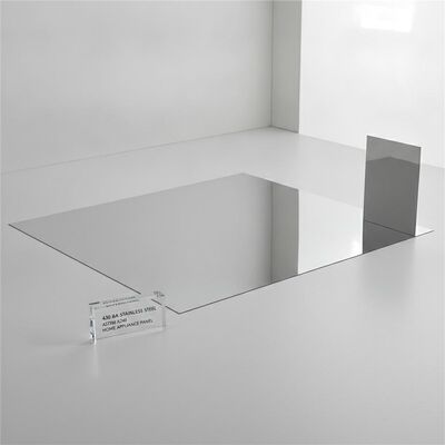 430 BA Bảng thép không gỉ với kết thúc BA 0.3-1.0mm Độ dày và 1000x2000mm Kích thước cho các tấm thiết bị gia dụng