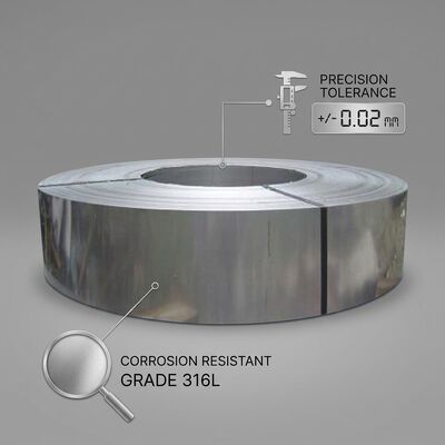 Chất ăn lớp 2B Kết thúc 304 thép không gỉ cuộn bề mặt vệ sinh cho thiết bị sữa