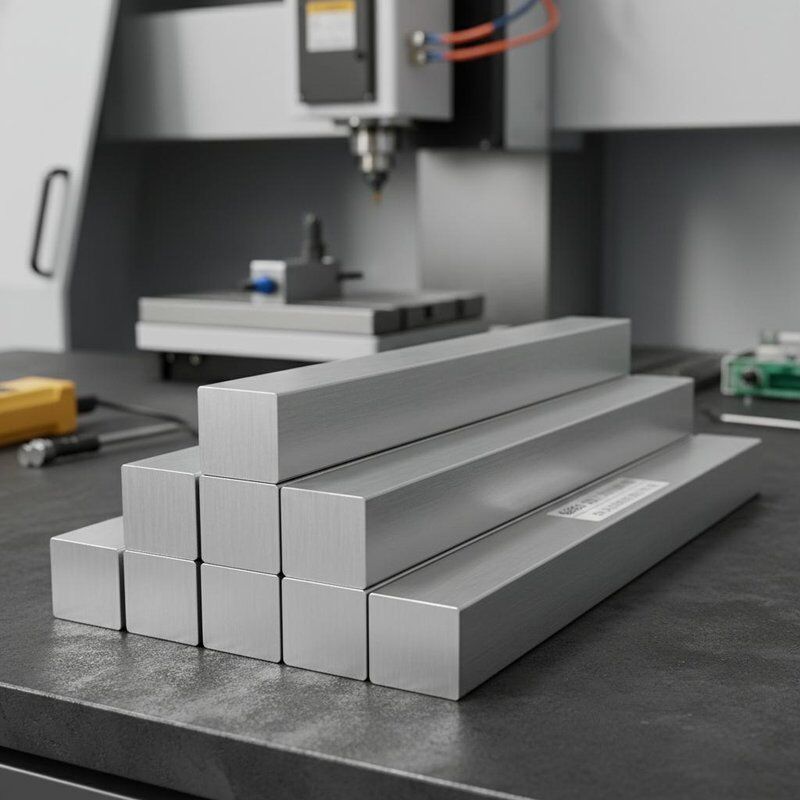 6063 Đường vuông nhôm chính xác cho CNC Machining Độ dung nạp ổn định Hiệu suất mượt mà
