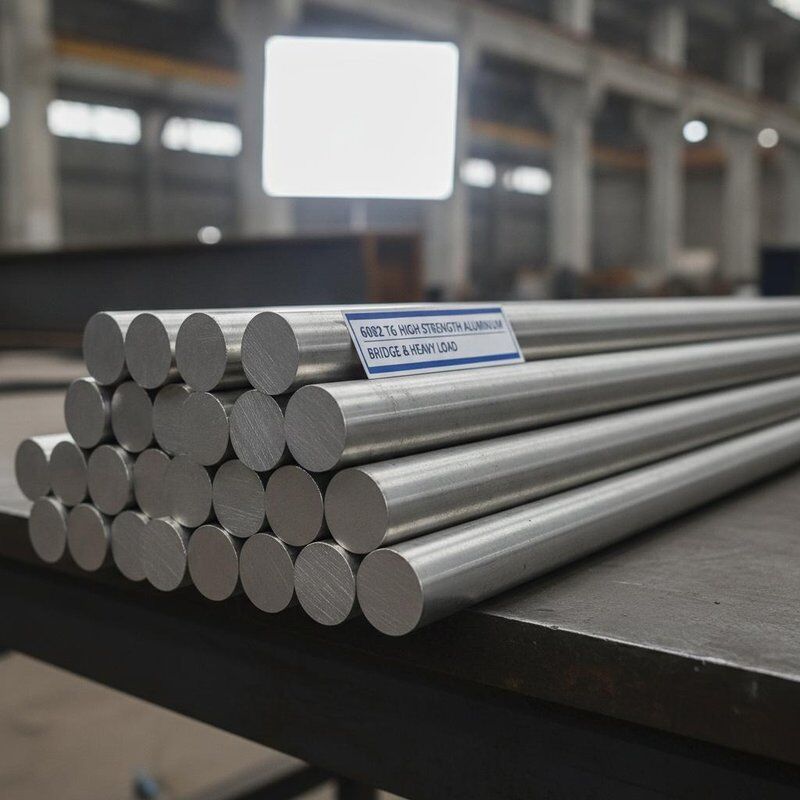 6082 T6 Cây gạch nhôm bền cao cho xây dựng cầu và ứng dụng tải trọng nặng