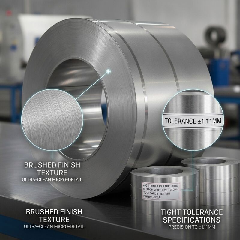 Mực vẽ sâu 430 Vòng cuộn thép không gỉ với BA 2B kết thúc cho trống máy giặt ở độ dày 0,5mm-2,5mm
